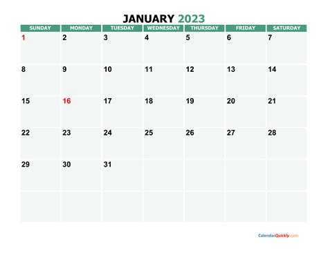 monthly 2023 calendar calendar quickly - free download printable ...