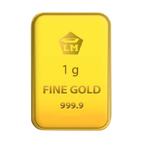 Gold 1 gram Logam Mulia Minted Bar | Silver Bullion