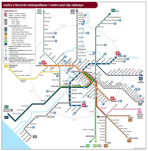 Rome public transport map - Roma public transport map (Lazio - Italy)