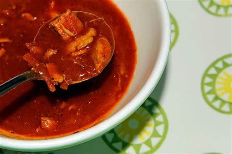 Spicy chicken 'pepe' soup from The Gambia, West Africa