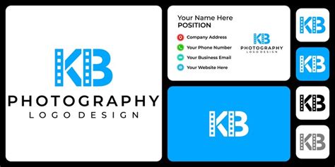 Premium Vector | Letter k b monogram photography logo design with ...