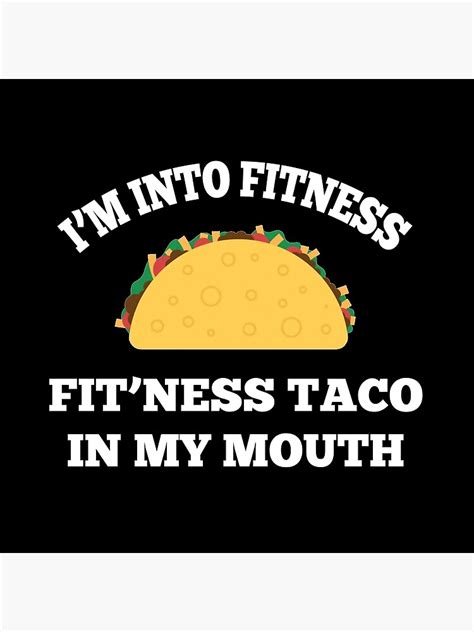 "Funny tshirt | I'm into fitness taco in my mouth | Taco funny meme tee ...