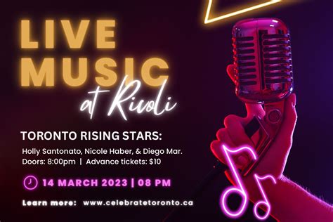 Live Music: Toronto Rising Stars, Celebrate Toronto at Rivoli, Toronto ...