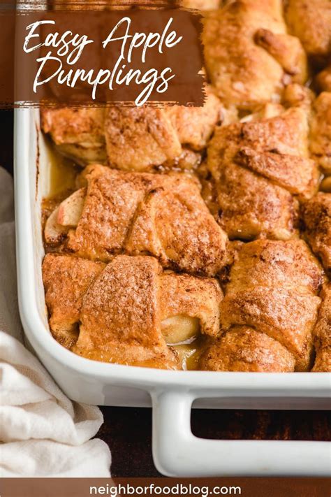 Super Easy, Delicious Apple Dumplings | Apple dumpling recipe, Easy ...