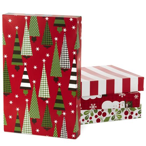 Hallmark Christmas Gift Box Assortment - Pack of 12 Patterned Shirt ...