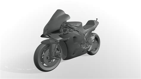 Yamaha YZF-M1 Racing 2020 Ready to Print STL - Buy Royalty Free 3D ...