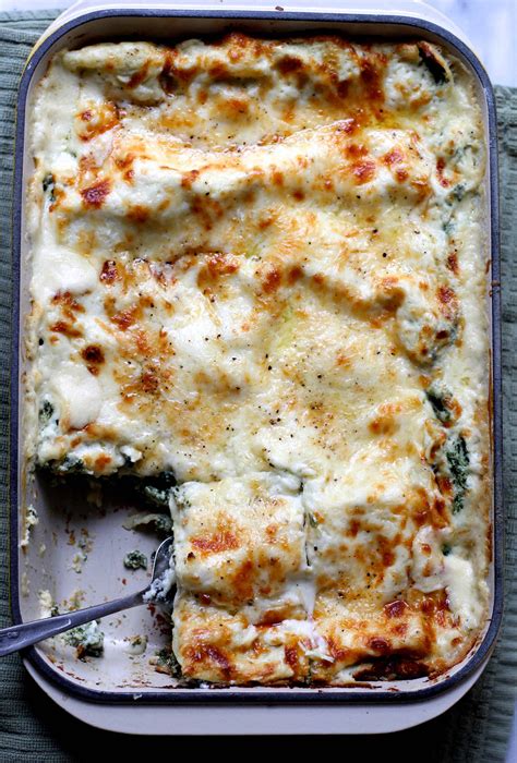 White Spinach Lasagna