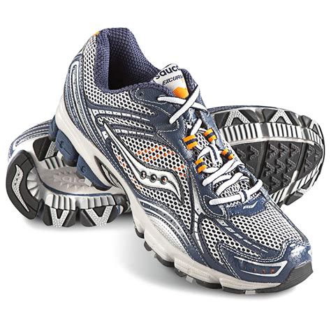 Men's Saucony Grid Excursion Athletic Shoes, Silver / Blue / Gray ...