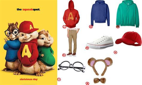 Dress Like Alvin and the Chipmunks Costume for Halloween 2018