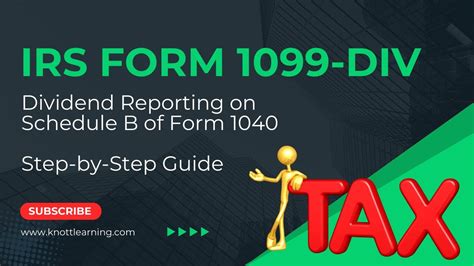 IRS Form 1099-DIV Reporting on Form 1040 Tax Return - YouTube