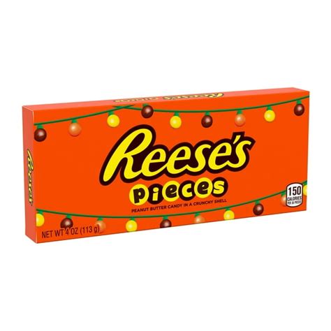 Reese's Pieces Chocolate Peanut Butter Candy, Holiday Candy, 4 Oz ...