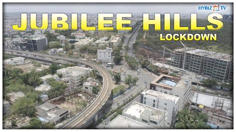 Jubilee Hills Check post Aerial View in Lockdown | Jubilee check post ...