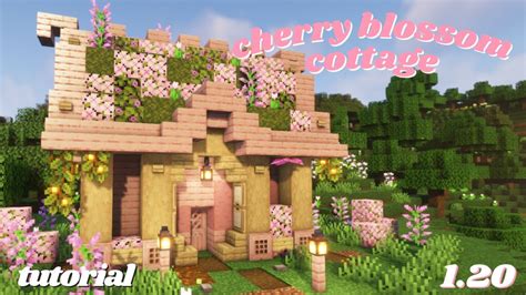 Easy Cute 1.20 Minecraft Cherry Blossom House - YouTube