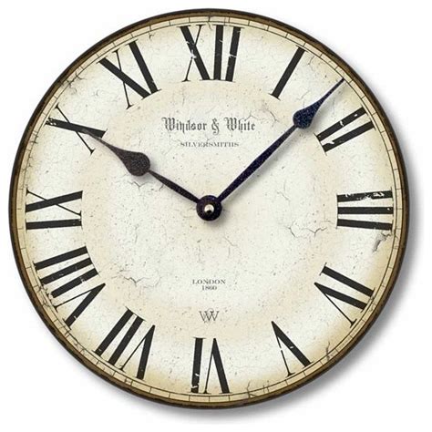 Vintage-Style Roman Numeral Clock, - Traditional - Wall Clocks - by ...