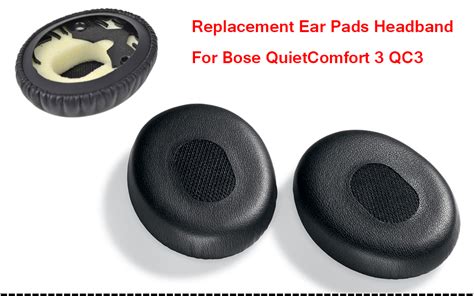 Replacement Ear Pads Kit for Bose QuietComfort 3 QC3 Bose Qc3 ...