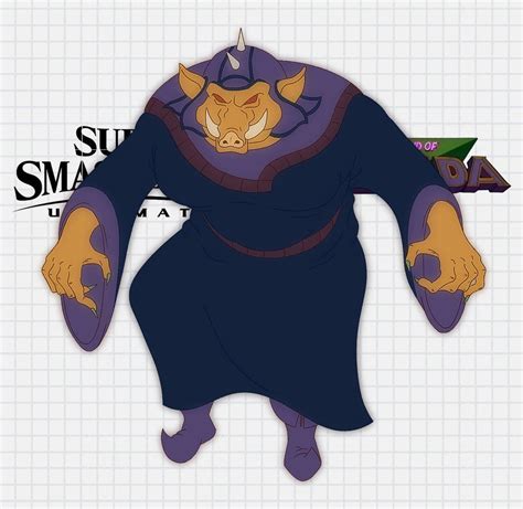 Smash bros! The legend of Zelda cartoon Ganon by KG8930 on DeviantArt