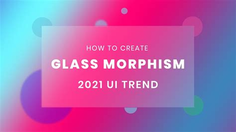 How To Make Glassmorphism using HTML5 And CSS3 | Glass morphism CSS ...