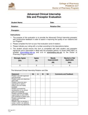 Preceptor Evaluation Form: Complete with ease | airSlate SignNow