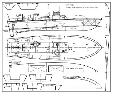 PT Boat Plans for Model Boat Building