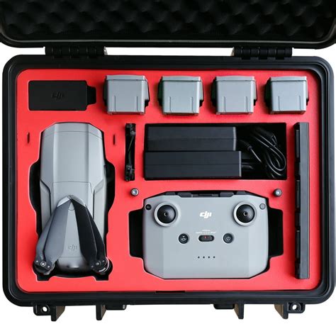 VCUTECH Waterproof Hard Carrying Case for DJI Mavic Air 2 Drone&Fly ...