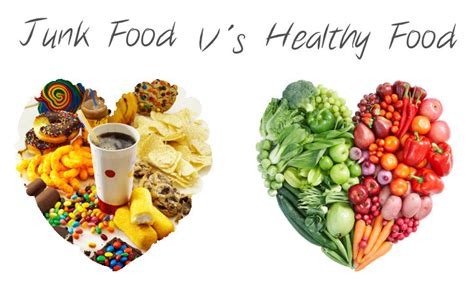 Healthy food vs Junk food | The Buzz Archive