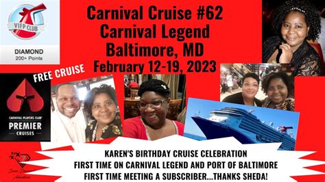 Carnival Legend Premier Cruise #62, February 2023, FREE BALCONY AND ...