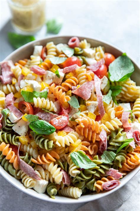 Quick Italian Pasta Salad With Salami - Modern Crumb