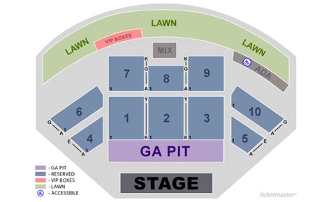 Seating Chart – CCNB Amphitheatre