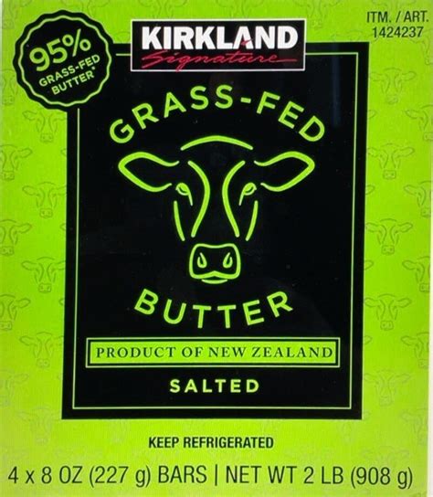 Kirkland Signature Grass-Fed Butter - 4 x 8 oz