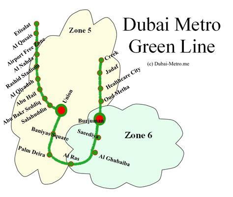 Dubai Metro Map