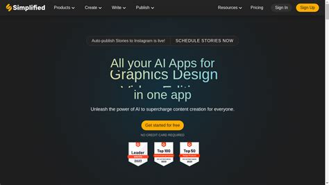 Simplified - AI Tool Review, Pricing & Alternatives (2023)