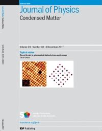 Cnr SPIN - Journal of Physics Condensed Matter cover