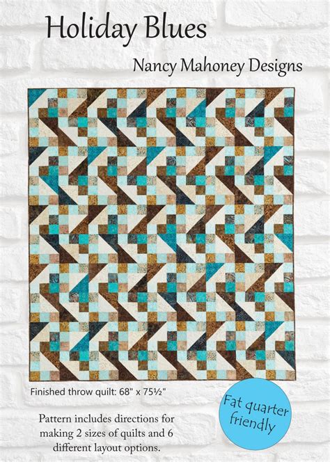 Holiday Blues Quilt Pattern PDF Digital Download - Etsy