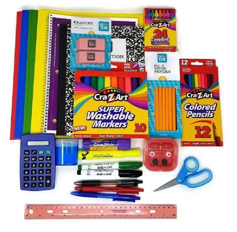 Elementary School Essentials Back To School Kit School Supplies Bundle ...