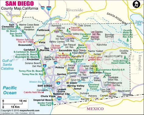 San Diego County | San diego county, County map, San diego