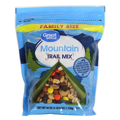 Great Value Mountain Trail Mix, Family Size, 40 oz - Walmart.com