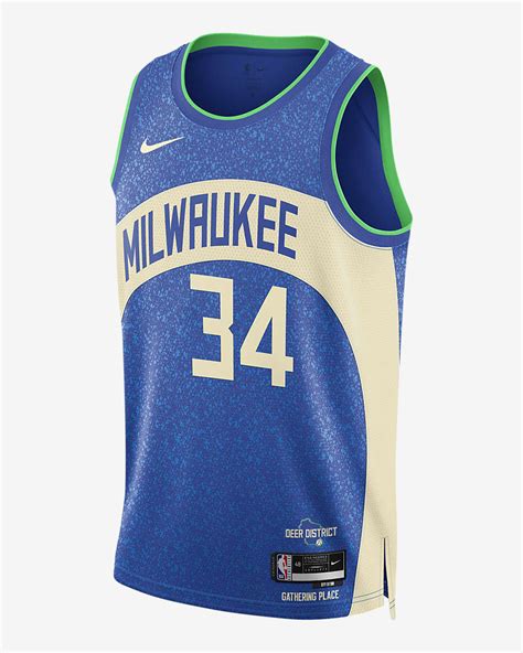 Giannis Antetokounmpo Milwaukee Bucks City Edition 2023/24 Men's Nike ...