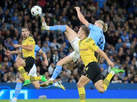 Manchester City vs Borussia Dortmund: Erling Haaland's Gravity-Defying ...