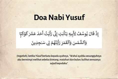 Doa Nabi Yusuf Wajah Cantik Berseri