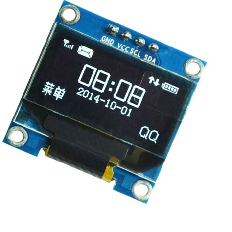 Modulo display lcd oled 0.96" 128x64 12c icc blanco