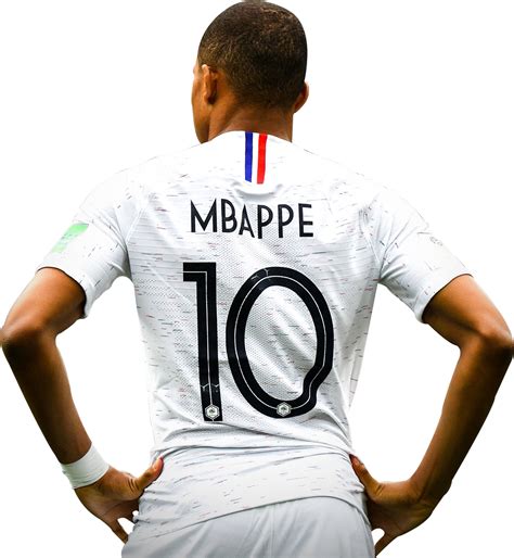 Kylian Mbappe Png White Jersey France World Cup