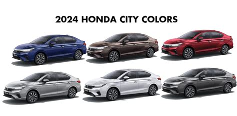 Honda City Colors 2024 - Gerda Patrica