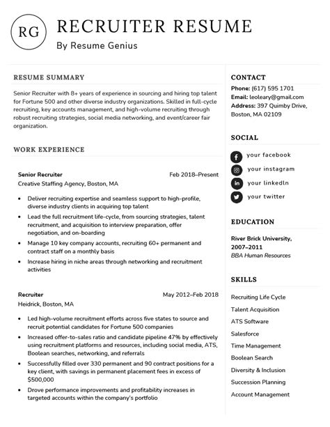 Example Of A Resume - Although resumes vary based on the industry you ...