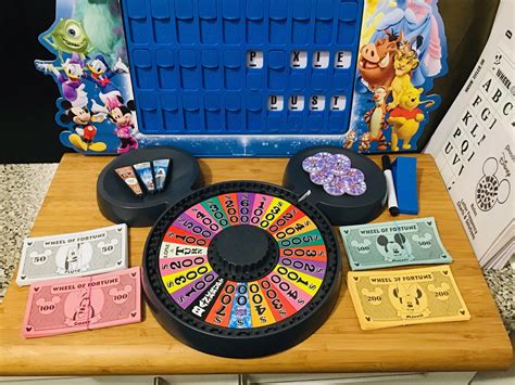 Disney Pressman Wheel of Fortune Board Game | Etsy