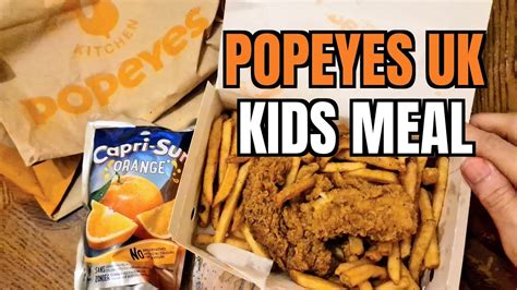 POPEYES UK | What's Inside the Kids Meal - YouTube