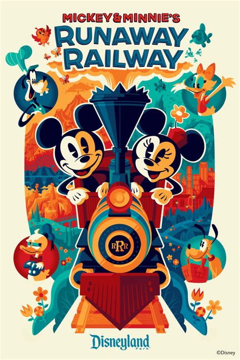 Attraction Poster for Mickey & Minnie's Runaway Railway at Disneyland ...