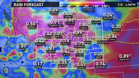 Rain in Fort Collins forecast, snow at higher elevations