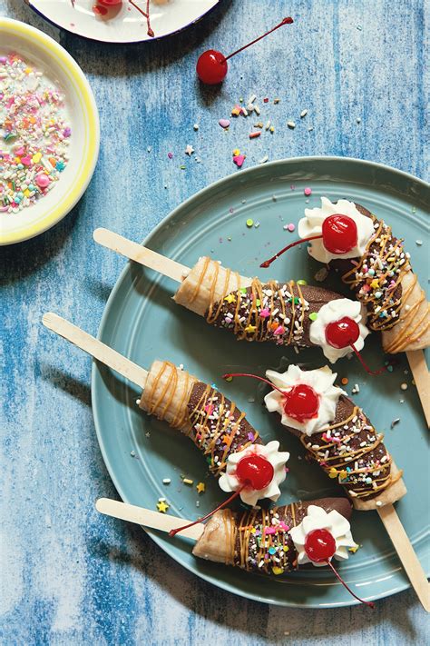 Banana Split Popsicles | Bakers Royale