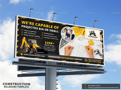 Construction Billboard Template, Print Templates | GraphicRiver