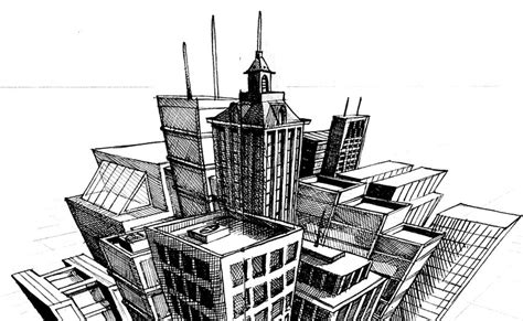 Three-Point Perspective Drawing Tutorial